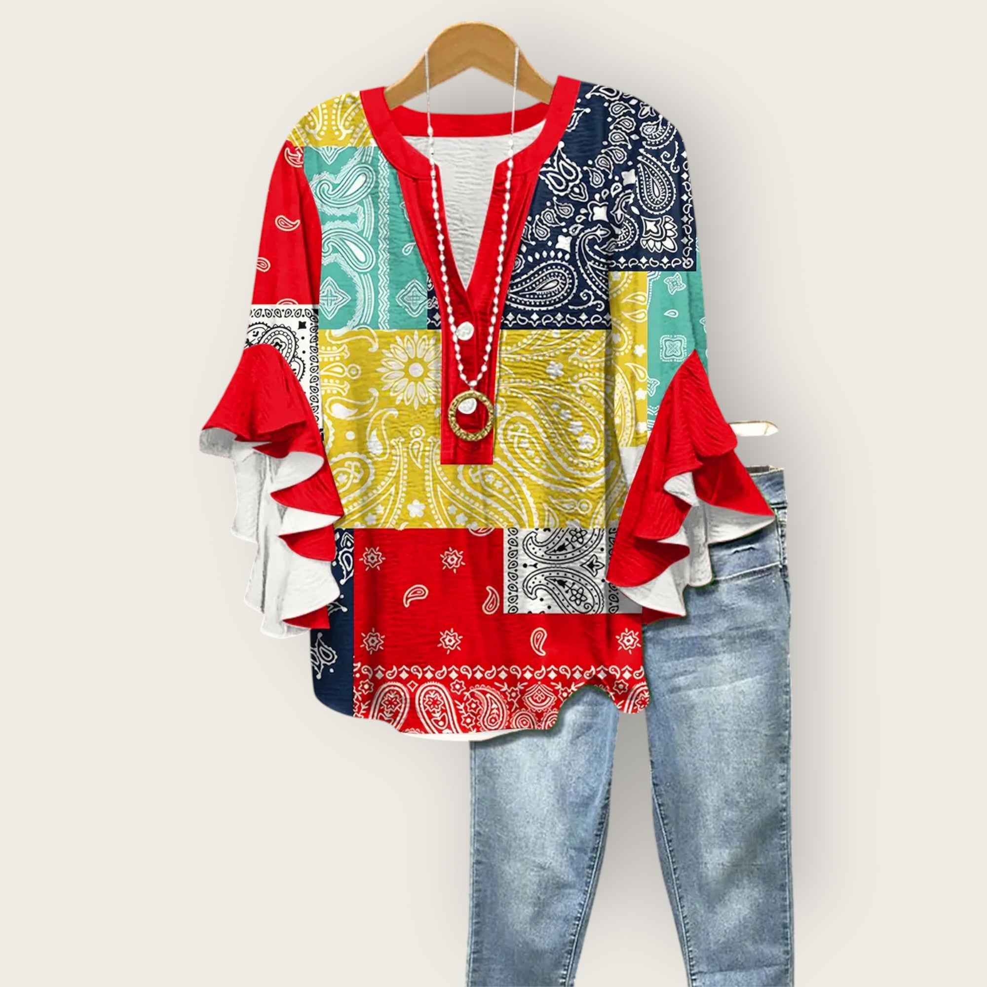 Patchworkdrøm Bluse