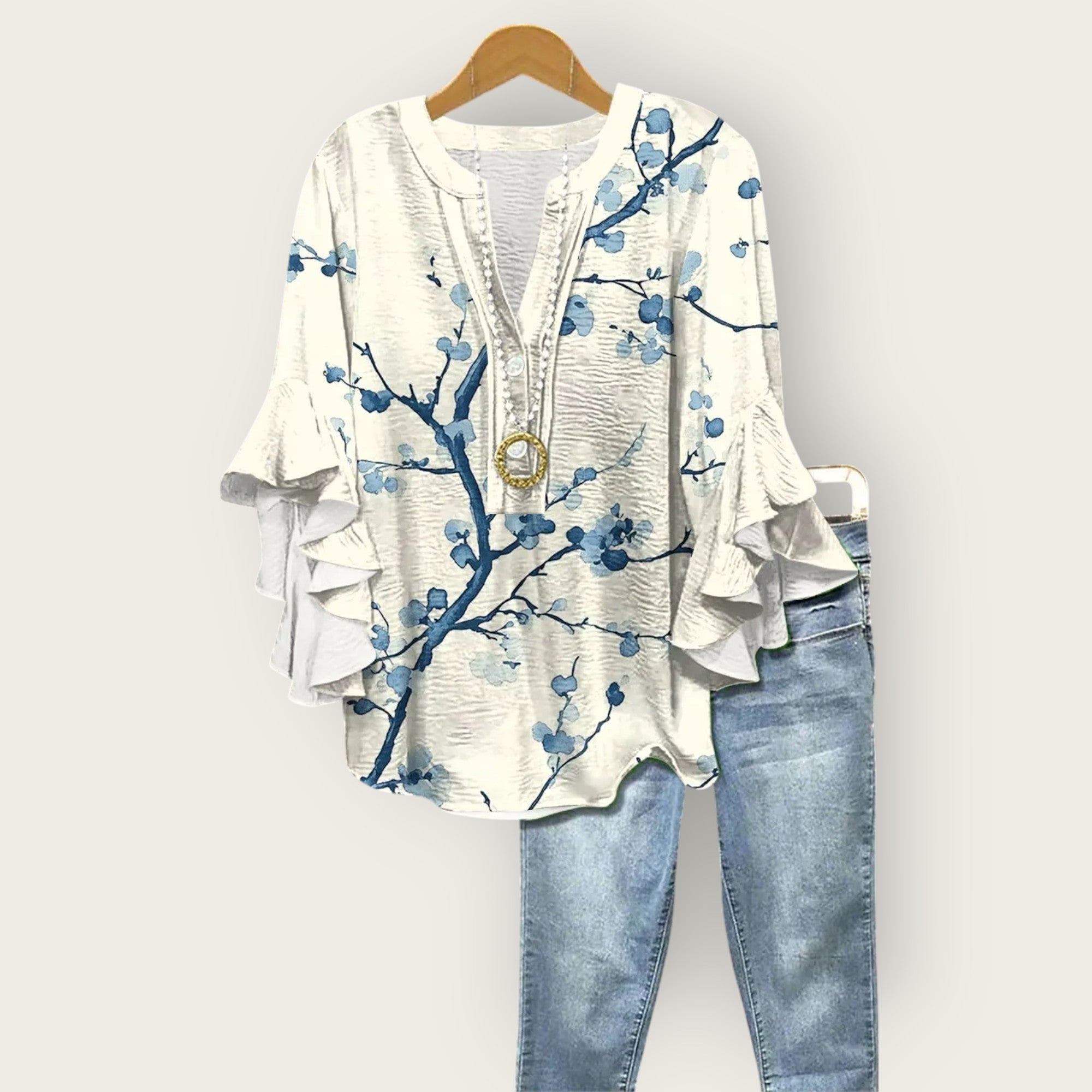 Blomstergren Bluse
