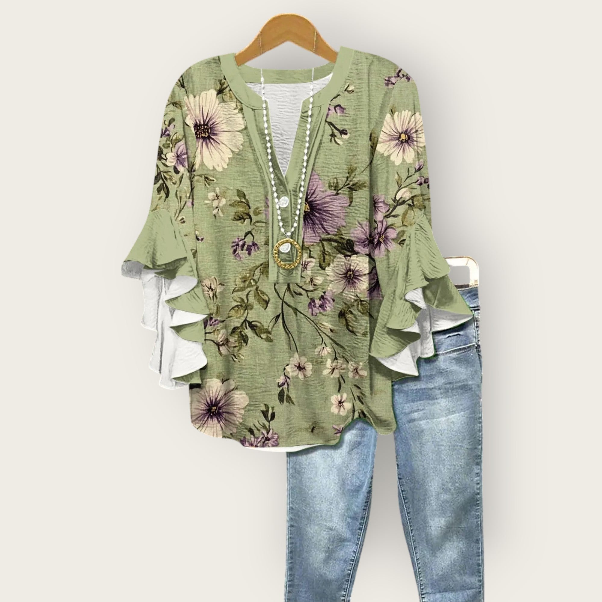 Engblomst Bluse